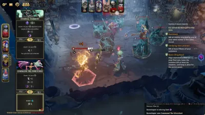 Official digital combat interface in an icy battlefield