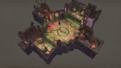 Official isometric dungeon layout and battlefield design